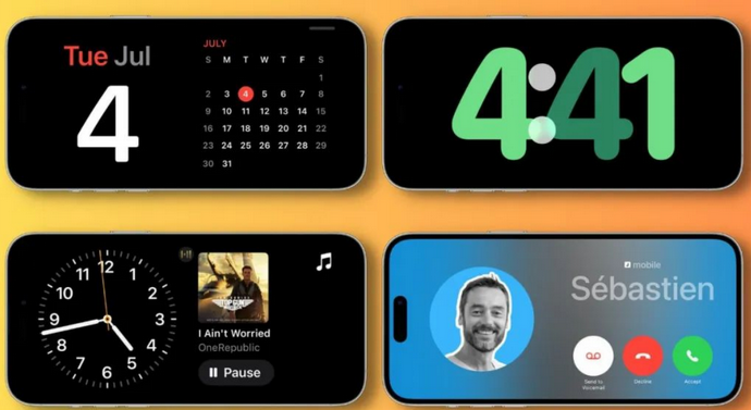 丹东苹果手机维修分享iOS17横屏充电待机显示有什么好处 