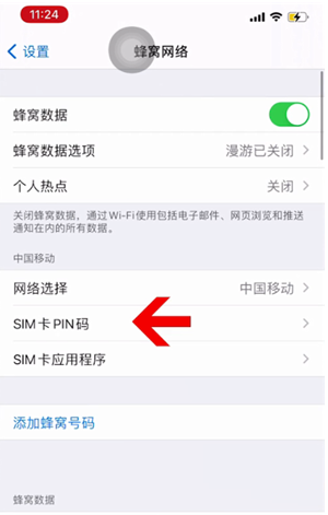 丹东苹果14维修网分享如何给iPhone14的SIM卡设置密码 