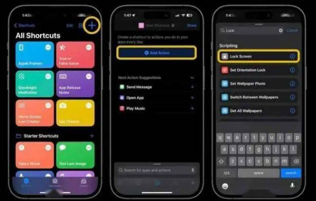 丹东苹果14锁屏维修店分享iPhone14升级iOS16.4后如何创建锁屏快捷方式 