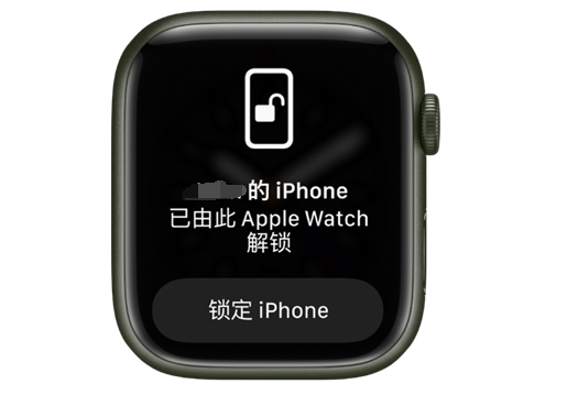 丹东苹果手机维修分享用 AppleWatch 解锁配备面容 ID 的 iPhone方法 